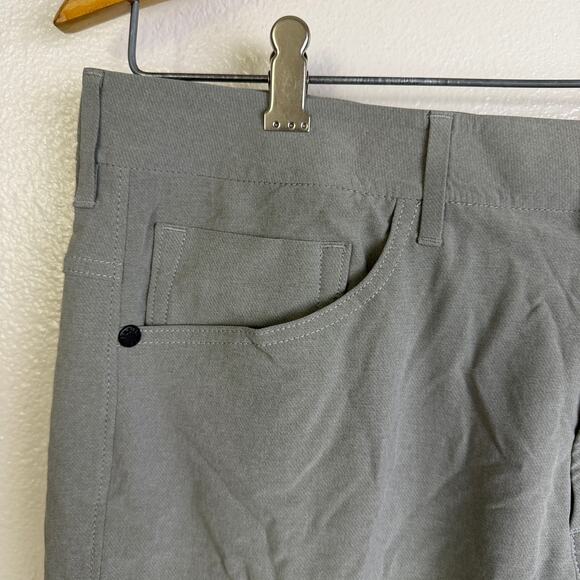 Public Rec Chino Pants Mens 32 Gray Flat Front 5 Pocket Preppy Stretch 32.5" - Picture 8 of 12